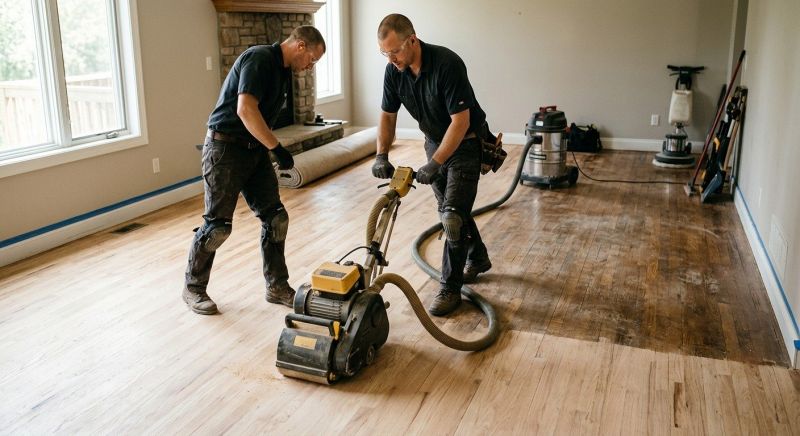 Cabin Floor Refinishing in Olathe, KS